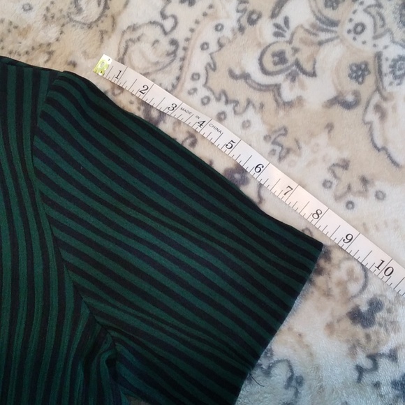 DBY Green Black Striped Women's Dress - Picture 6 of 9